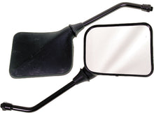 Load image into Gallery viewer, Emgo GP Sport motorcycle mirror with 10mm HON/KAW/SUZ fitting, black finish, designed for Honda, Kawasaki, and Suzuki bikes.
