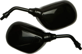 Emgo Mini Scooter Mirrors with black 8mm mounting, compact and durable for easy visibility and stylish scooter upgrades.