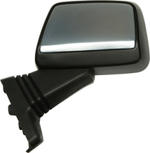 Load image into Gallery viewer, Emgo left motorcycle mirror for Honda, black finish, round shape, with adjustable arm for side view.