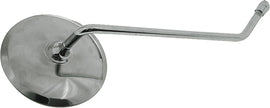 Emgo left motorcycle mirror for Honda, featuring a sleek black finish and adjustable arm for clear rearview visibility.