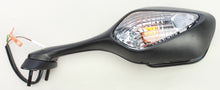 Load image into Gallery viewer, Left motorcycle mirror by Emgo, model 56-9945, with a sleek design and reflective surface for enhanced rear visibility.