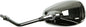 Left side Emgo motorcycle mirror for Yamaha, durable black finish, mounted on a sleek arm, designed for clear rear visibility.