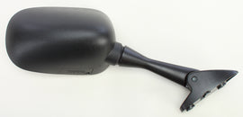 Right Emgo motorcycle mirror model 56-9968 showing reflective glass and black mounting arm on a plain background.