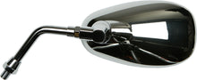 Charger l'image dans la galerie, Emgo motorcycle mirror model Yam 56-9815 with round reflective surface and black mounting arm for Yamaha bikes