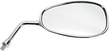 Charger l'image dans la galerie, Emgo Yamaha motorcycle mirror with black finish, round shape, and adjustable arm for clear rear visibility.