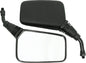 Emgo Pr/Mirror Hawk 56-9876 motorcycle mirror with black finish and sturdy mounting arm, designed for easy installation.