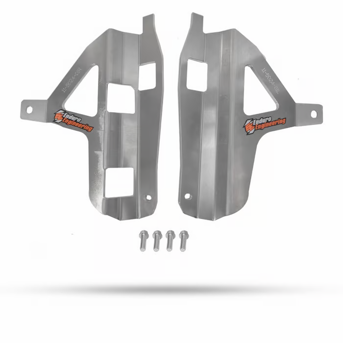 Enduro Engineering Radiator Brace for Yamaha motorcycle, durable guard designed to protect the radiator during riding.