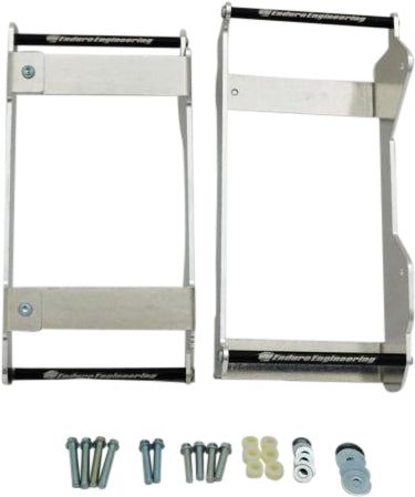 Enduro Engineering radiator braces for Yamaha motorcycles, durable guards designed to protect radiators during riding.
