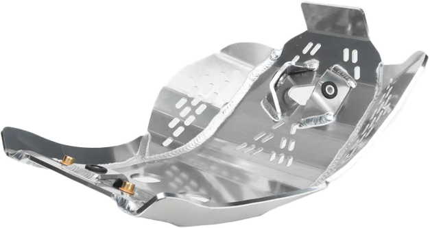 Enduro Engineering Yamaha skid plate guard for off-road motorcycles, durable metal protection for engine underside.