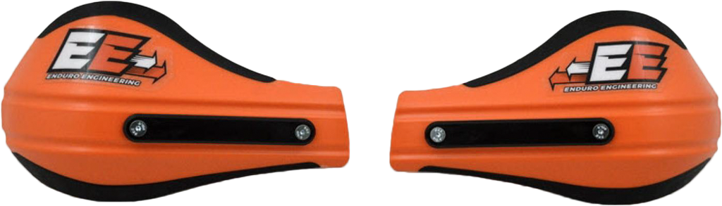 Enduro Engineering Evo 2 Roost Deflector Orange Outer Mount handguards for motocross bikes with protective orange shield