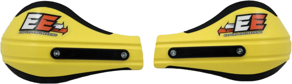 Enduro Engineering Evo 2 Roost Deflector Yellow Outer Mount handguards for motocross or off-road bikes.