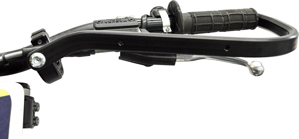Enduro Engineering Evo 2 Debris Deflector Kit for Yamaha Pro Taper 1 1/8" handlebars, black plastic with mounting hardware.