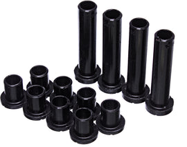 Black front control arm bushings by Energy Suspension, for vehicle suspension system, part number 770-7008G.
