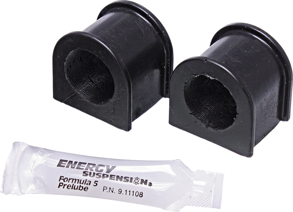 Rear black Energy Suspension sway bar bushings, model 770-7004G, designed for vehicle stability and suspension performance.