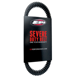 EPI Severe Duty Drive Belt 52-65034 showing a black rubber belt with reinforced edges for heavy-duty machinery.