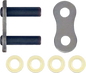 Silver Excel Wheel Components Master Link SV530UWR Rivet for bicycle wheel assembly, shown in the image.