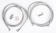 Load image into Gallery viewer, Streamline Brake Line Front 2-Line Yamaha Standard+2, automotive brake system component with metal fittings and flexible tubing.