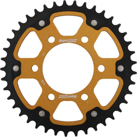 Supersprox rear stealth aluminum and steel off-road sprocket, 41 teeth, compatible with Kawasaki, Suzuki, and Yamaha motorcycles.