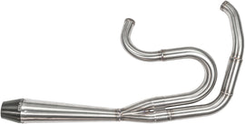 Sawicki Speed Shop 2-in-1 Dyna full-length brushed stainless steel exhaust system for big-inch engines.