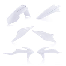 Load image into Gallery viewer, Acerbis white plastic kit with various panels and parts, designed for motorcycle or dirt bike customization and repair.