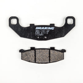 Semi-metallic braking brake pad set from Braking, model 31-712S, showing the individual brake pads with mounting features.