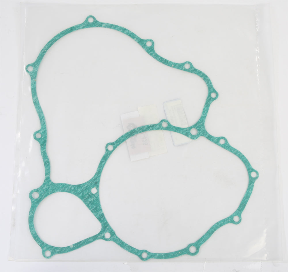 Ricks Motorsport Electric stator cover gasket for motorcycle engine, showing a black rubber seal with detailed edges.