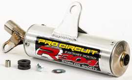 Pro Circuit R-304 Silencer exhaust for motocross bikes, featuring a sleek metal finish and compact design.