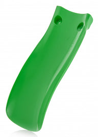 Acerbis green mud flap with durable rubber material, designed to protect motorcycle or bike from dirt and debris.