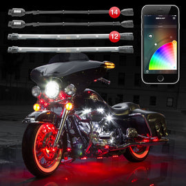 XK Glow Pro Accent Light App Kit 26pc set for car interior illumination, featuring colorful LED accent lights and control modules