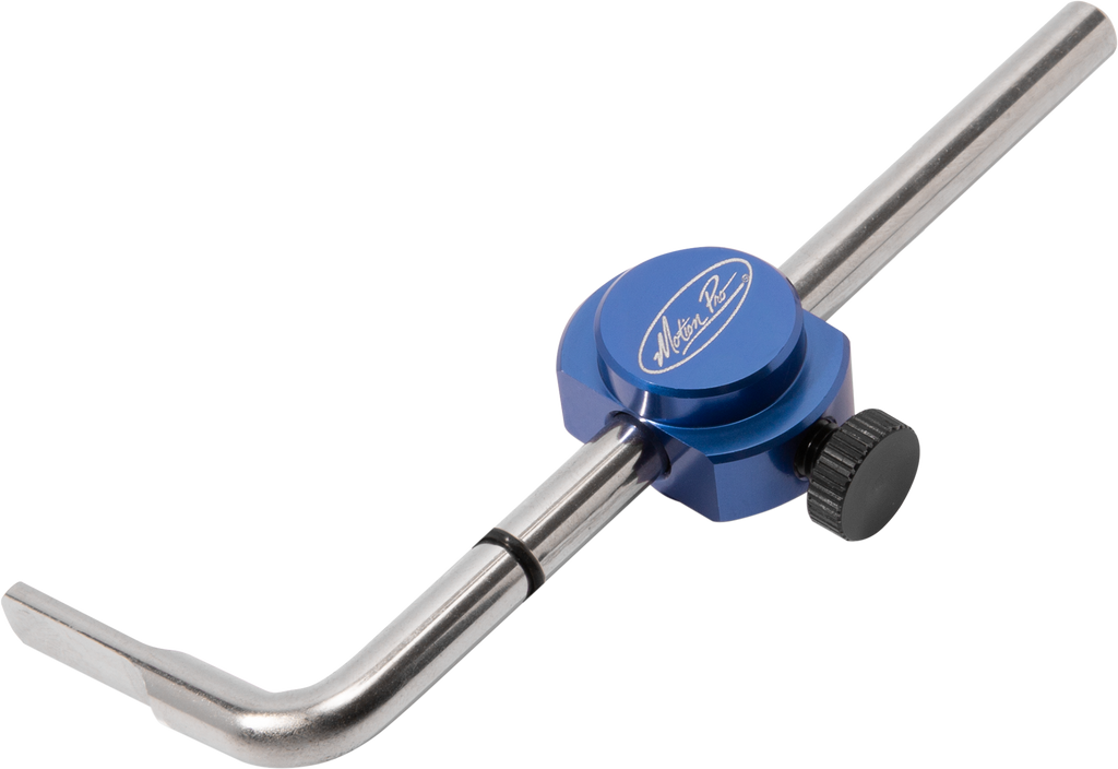 Motion Pro Wheel Alignment Tool HD 57-8845, a professional bike wheel alignment tool with digital display and calibration features.