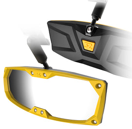 SEIZMIK Halo R Bezel Kit in yellow for off-road mirrors, designed for SEIZMIK Seizmik motorcycle or vehicle side mirrors.