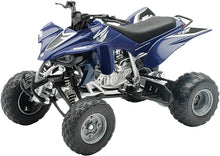 Load image into Gallery viewer, Blue Yamaha YZF450 ATV replica by New Ray Toys, detailed 1:12 scale model, showcasing realistic accessories and design features.