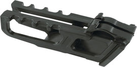 Acerbis black chain guide for motorcycles, showing the durable plastic component with mounting points and branding details.