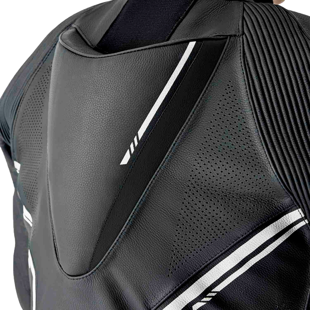 S1 D3o Suit Blk/Whi Leather Lg