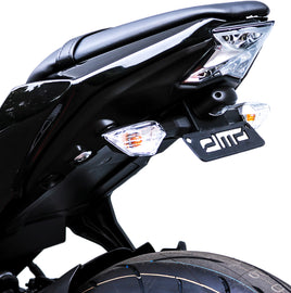 DMP black Fender Eliminator Kit for Kawasaki motorcycle, body component with sleek black finish and mounting hardware.