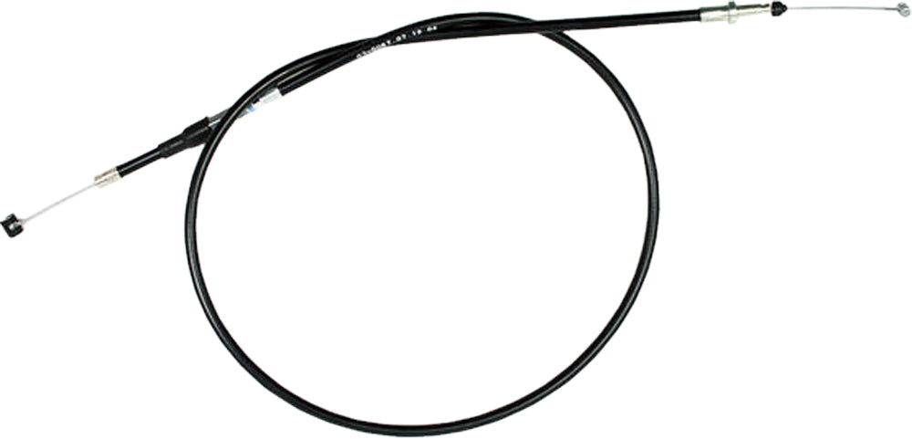 Motion Pro black vinyl clutch cable 70-3087 with protective housing, designed for motorcycle hydraulic control lines.