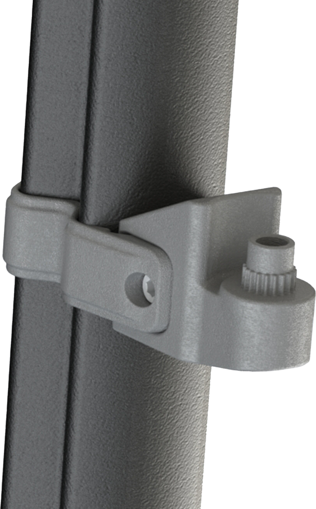 ATV-TEK Clearview/Elite Series sideview mirror mount bracket for ATV, shown in black with mounting hardware.