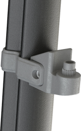 ATV-TEK Clearview/Elite Series sideview mirror mount bracket for ATV, shown in black with mounting hardware attached.