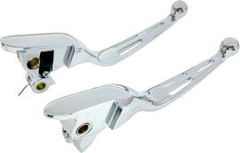 HardDrive Chrome 3-slot lever set for clutch, fits 21-25 CBL, featuring sleek design and durable construction for motorbike.