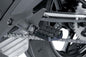 Black PUIG Enduro footpegs for motorcycle foot controls, featuring durable design and textured surfaces for grip.