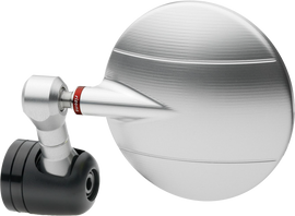 RIZOMA Spy-R 80mm silver mirror with sleek round design, showcasing reflective surface and modern silver finish.