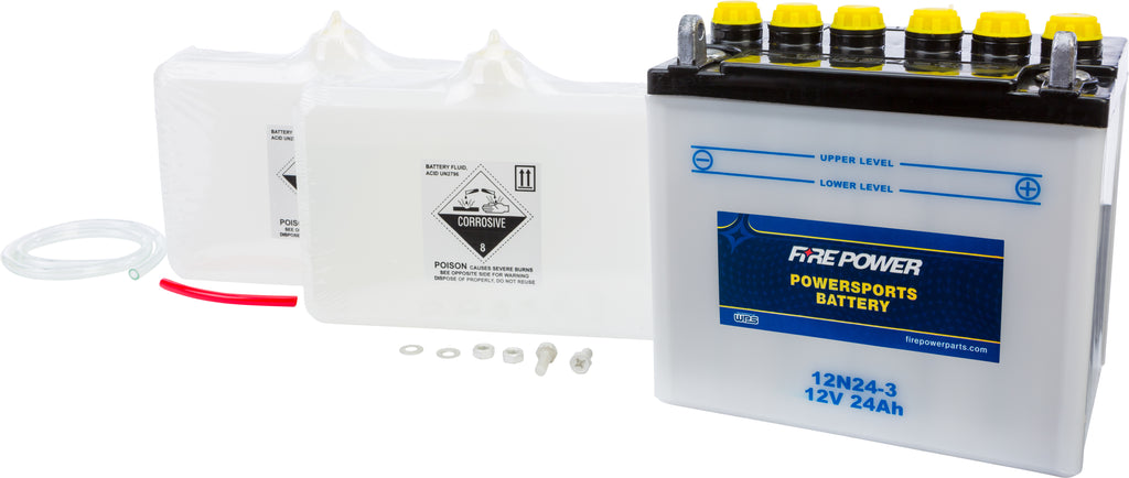 Battery W/Acid 12n24 3 12v