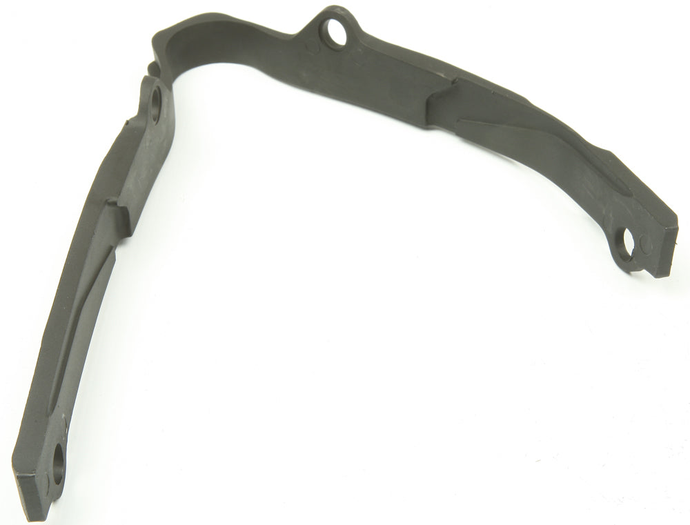 Acerbis black chain slider for motorcycle drive chain, showing the durable plastic component with Acerbis branding.