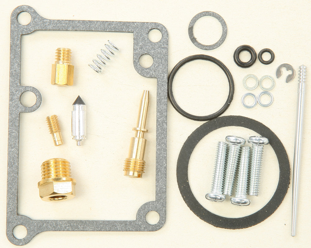 All Balls Bike Carburetor Rebuild Kit 226-1308 for intake, carburetor, and fuel system, featuring gaskets, seals, and components.