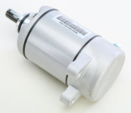 Ricks Motorsport Electric starter for 27-61114 model, showing compact black starter motor with wiring and mounting components.