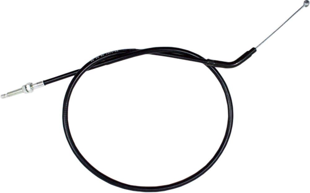 Motion Pro black vinyl clutch cable 70-2307 for motorcycle control, with metal fittings and protective outer cover.