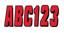 Load image into Gallery viewer, Hardline Series 320 registration kit with red and black graphics decals, featuring detailed design elements for vehicle customization.
