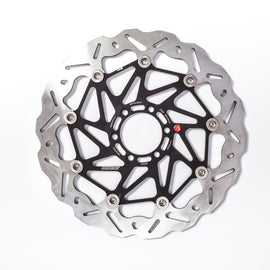 Braking SK2 directional right rotor for brakes, 32-6704R, showing a close-up of the metal rotor with detailed surface texture.
