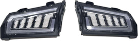 Pathfinder rear saddlebag LED light with dynamic sequential illumination, designed for motorcycle luggage visibility.