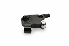 Black PUIG lever adaptor for brake and clutch on Ducati motorcycles, showing the sleek metal component with mounting details.